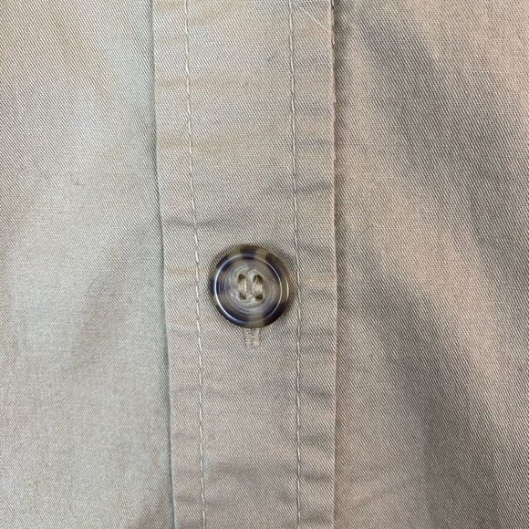 Lane Bryant x Glamour Tan Military Style Safari Button Up Shirt size 22 - Picture 3 of 9